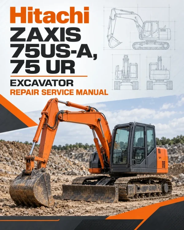 Hitachi ZAXIS 75US-A, 75 UR Excavator Repair Service Manual Hitachi ZAXIS 75US-A, 75 UR Excavator Repair Service Manual