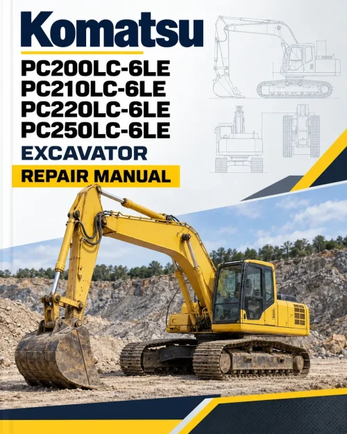 Komatsu PC200LC-6LE, PC210LC-6LE, PC220LC-6LE, PC250LC-6LE Excavator Repair Manual Komatsu PC200LC-6LE, PC210LC-6LE, PC220LC-6LE, PC250LC-6LE Excavator Repair Manual