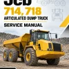 JCB 714, 718 Articulated Dump Truck Service Manual JCB 714, 718 Articulated Dump Truck Service Manual
