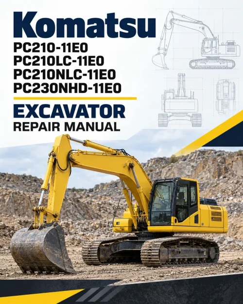 Komatsu PC210-11E0, PC210LC-11E0, PC210NLC-11E0, PC230NHD-11E0 Excavator Repair Manual