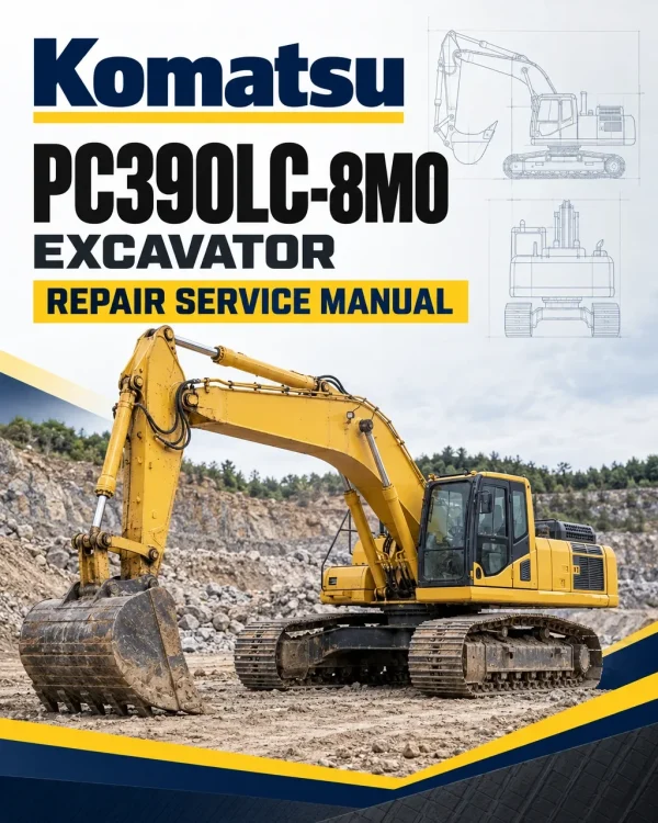 Komatsu PC390LC-8M0 Excavator Repair Service Manual