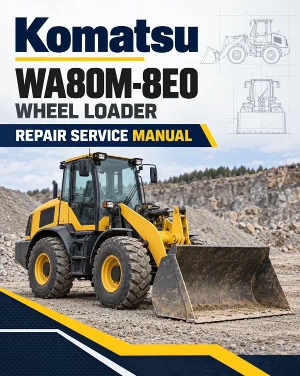 Komatsu WA80M-8E0 Wheel Loader Repair Service Manual Komatsu WA80M-8E0 Wheel Loader Repair Service Manual