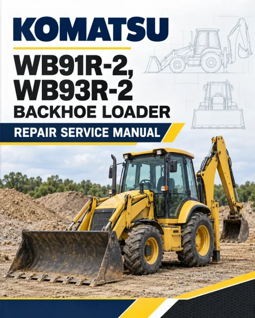 Komatsu WB91R-2, WB93R-2 Backhoe Loader Repair Service Manual