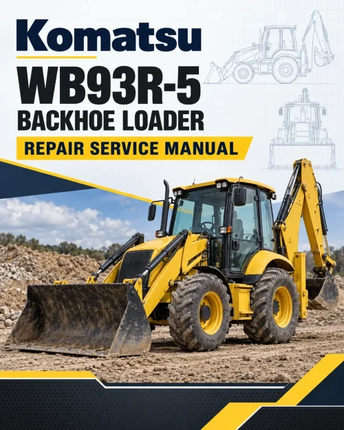 Komatsu WB93R-5 Backhoe Loader Repair Service Manual Komatsu WB93R-5 Backhoe Loader Repair Service Manual