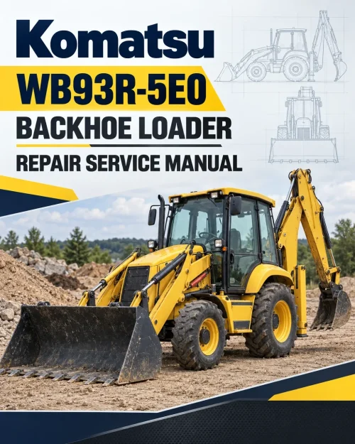 Komatsu WB93R-5E0 Backhoe Loader Repair Service Manual