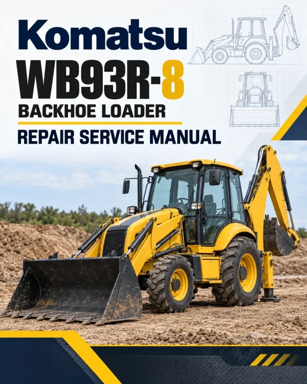 Komatsu WB93R-8 Backhoe Loader Repair Service Manual Komatsu WB93R-8 Backhoe Loader Repair Service Manual