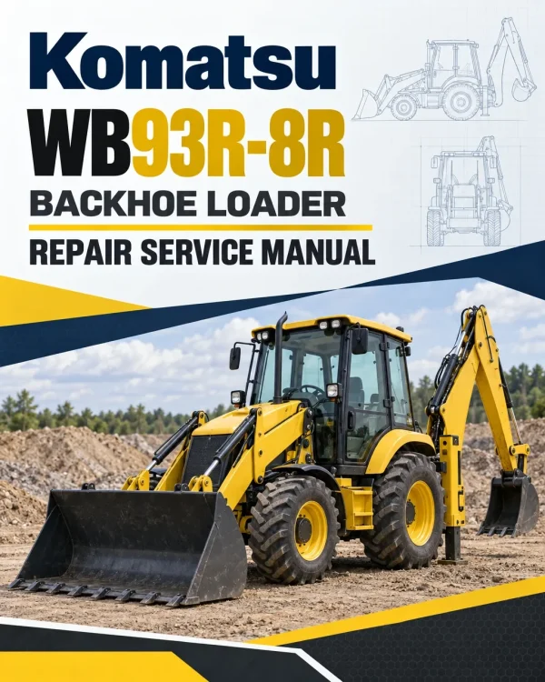 Komatsu WB93R-8R Backhoe Loader Repair Service Manual Komatsu WB93R-8R Backhoe Loader Repair Service Manual