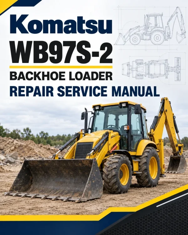 Komatsu WB97S-2 Backhoe Loader Repair Service Manual
