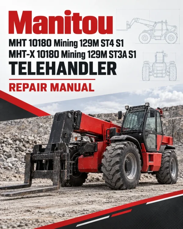 Manitou MHT 10180 Mining 129M ST4 S1, MHT-X 10180 Mining 129M ST3A S1 Telehandler Repair Manual