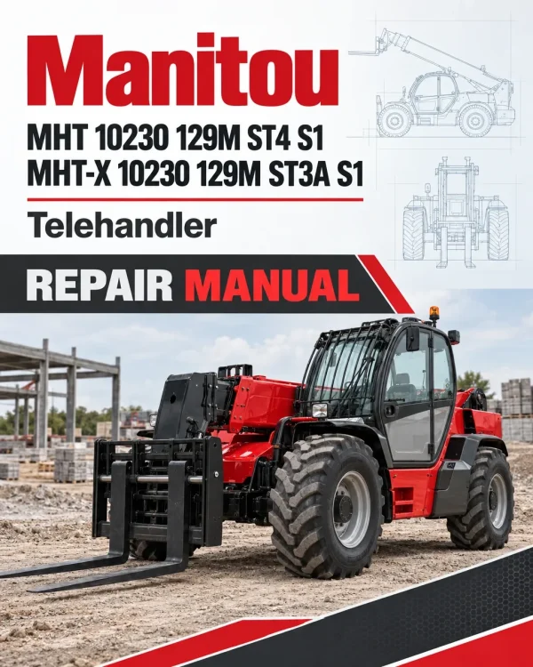 Manitou MHT 10230 129M ST4 S1, MHT-X 10230 129M ST3A S1 Telehandler Repair Manual Manitou MHT 10230 129M ST4 S1, MHT-X 10230 129M ST3A S1 Telehandler Repair Manual