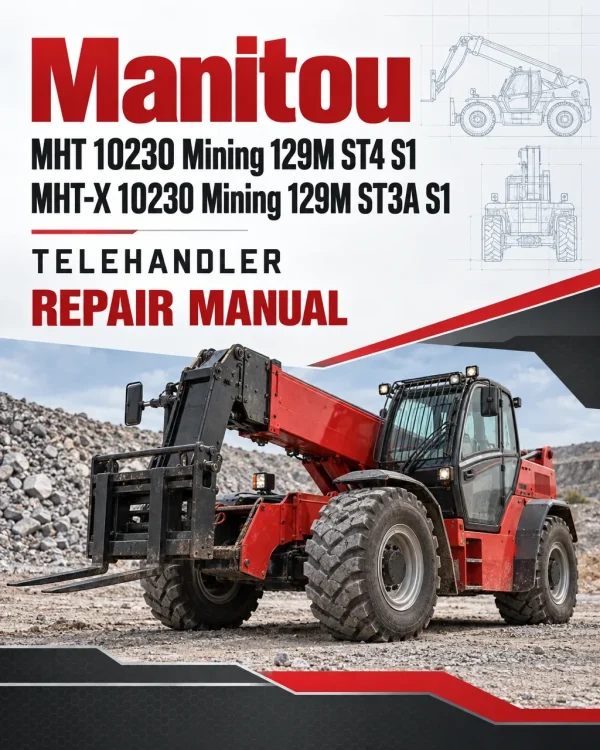 Manitou MHT 10230 Mining 129M ST4 S1, MHT-X 10230 Mining 129M ST3A S1 Telehandler Repair Manual