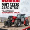 Manitou MHT 12330 245D ST5 S1 Telehandler Repair Service Manual
