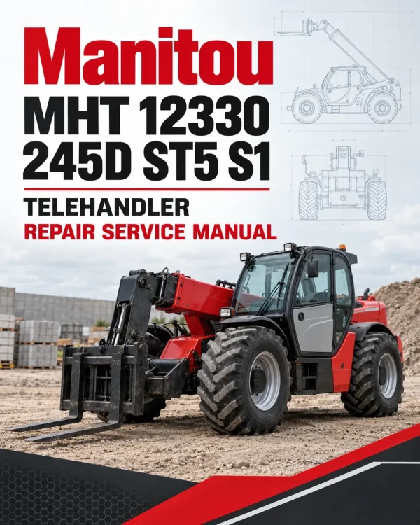 Manitou MHT 12330 245D ST5 S1 Telehandler Repair Service Manual