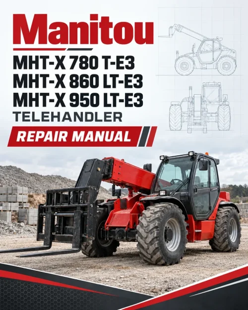 Manitou MHT-X 780 T-E3, MHT-X 860 LT-E3, MHT-X 950 LT-E3 Telehandler Repair Manual