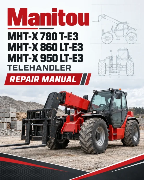 Manitou MHT-X 780 T-E3, MHT-X 860 LT-E3, MHT-X 950 LT-E3 Telehandler Repair Manual