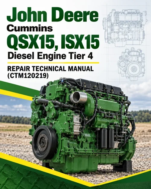 John Deere Cummins QSX15, ISX15 Diesel Engine Tier 4 Repair Technical Manual (CTM120219) John Deere Cummins QSX15, ISX15 Diesel Engine Tier 4 Repair Technical Manual (CTM120219)