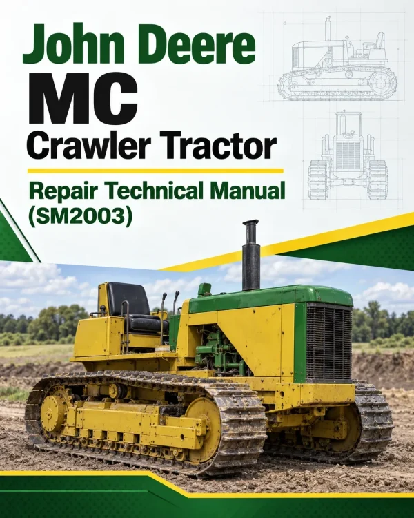 John Deere MC Crawler Tractor Repair Technical Manual (SM2003)