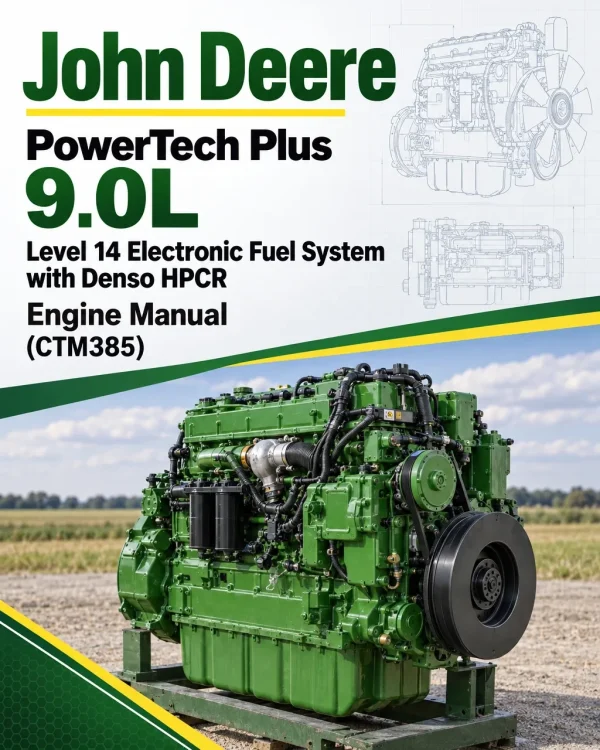 John Deere PowerTech Plus 9.0L Level 14 Electronic Fuel System with Denso HPCR Engine Manual (CTM385)