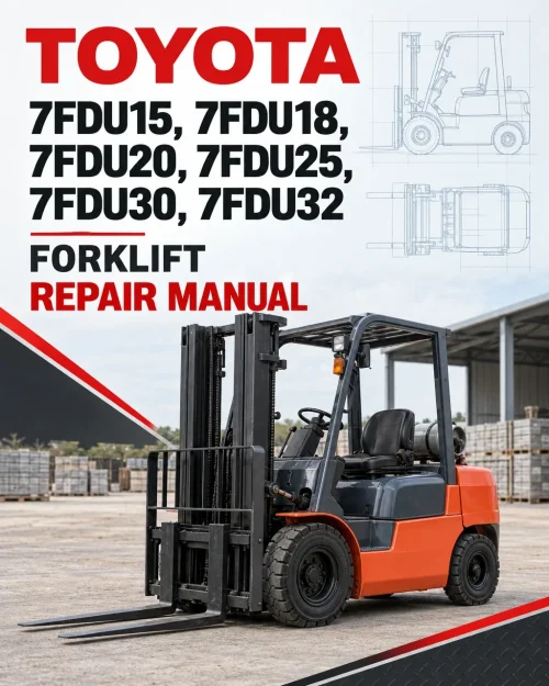 TOYOTA 7FDU15, 7FDU18, 7FDU20, 7FDU25, 7FDU30, 7FDU32 Forklift Repair Manual