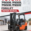 TOYOTA 7FGCU20, 7FGCU25, 7FGCU30, 7FGCU32 Forklift Repair Manual