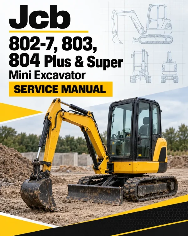 JCB 802-7, 803, 804 Plus & Super Mini Excavator Service Manual JCB 802-7, 803, 804 Plus & Super Mini Excavator Service Manual
