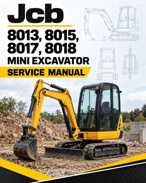 JCB 8013, 8015, 8017, 8018 Mini Excavator Service Manual JCB 8013, 8015, 8017, 8018 Mini Excavator Service Manual