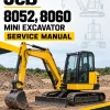 JCB 8052, 8060 Mini Excavator Service Manual