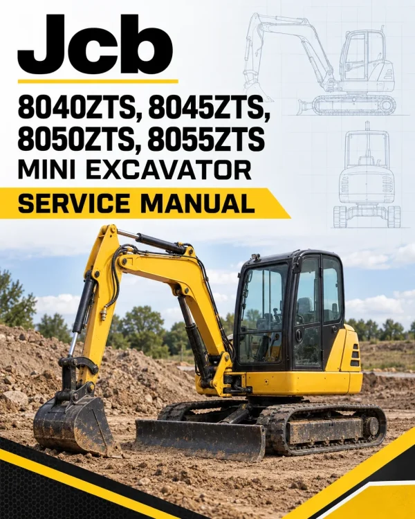 JCB 8040ZTS, 8045ZTS, 8050ZTS, 8055ZTS Mini Excavator Service Manual
