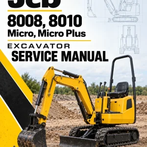 JCB 8008, 8010 Micro, Micro Plus Excavator Service Manual JCB 8008, 8010 Micro, Micro Plus Excavator Service Manual
