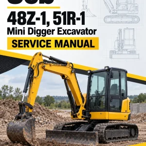JCB 48Z-1, 51R-1 Mini Digger Excavator Service Manual