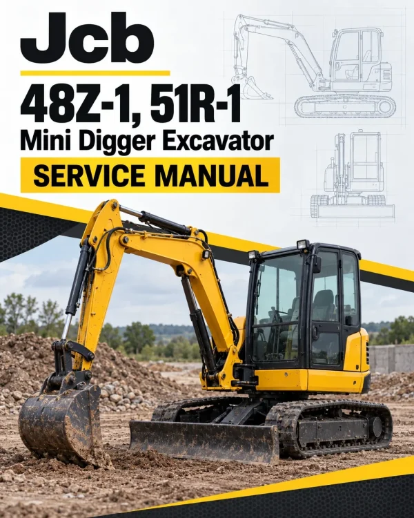 JCB 48Z-1, 51R-1 Mini Digger Excavator Service Manual