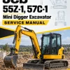JCB 55Z-1, 57C-1 Mini Digger Excavator Service Manual