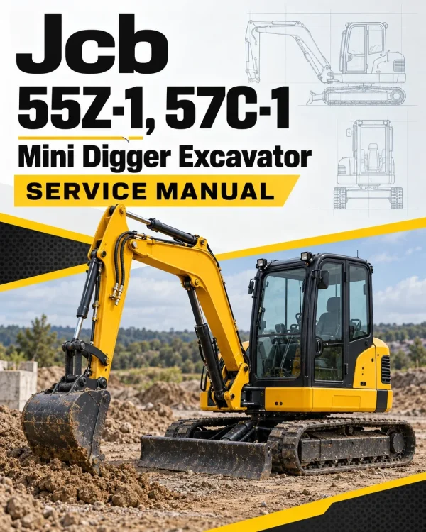 JCB 55Z-1, 57C-1 Mini Digger Excavator Service Manual