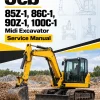 JCB 85Z-1, 86C-1, 90Z-1, 100C-1 Midi Excavator Service Manual