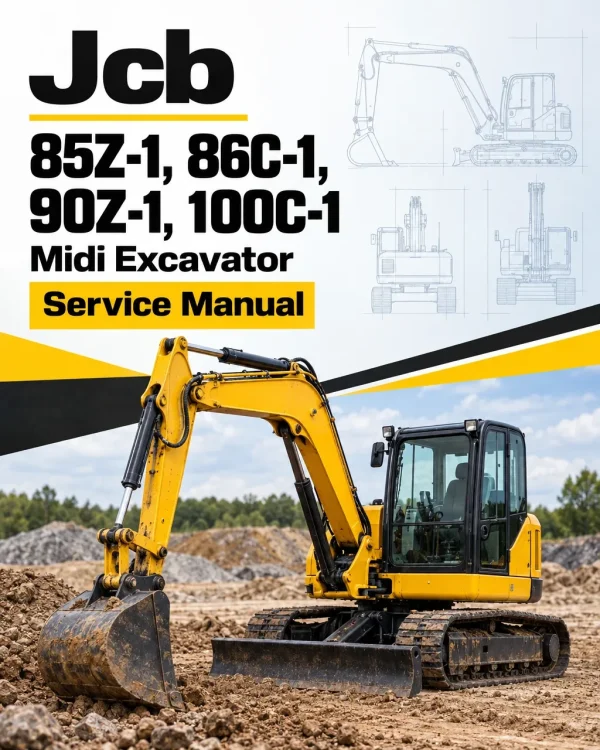 JCB 85Z-1, 86C-1, 90Z-1, 100C-1 Midi Excavator Service Manual