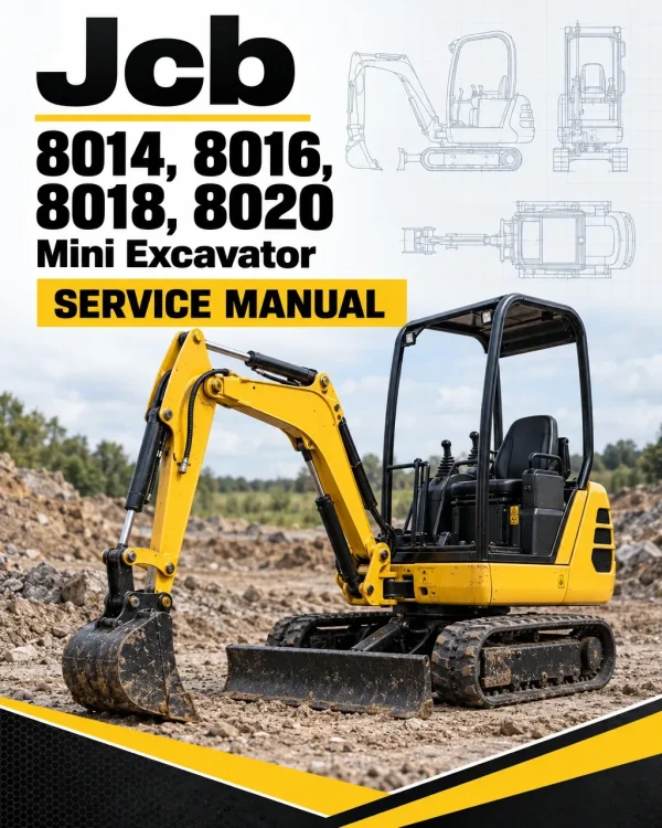 JCB 8014, 8016, 8018, 8020 Mini Excavator Service Manual JCB 8014, 8016, 8018, 8020 Mini Excavator Service Manual