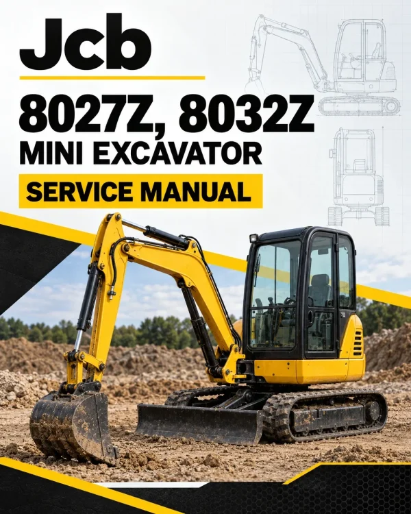 JCB 8027Z, 8032Z Mini Excavator Service Manual JCB 8027Z, 8032Z Mini Excavator Service Manual