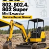 JCB 802, 802.4, 802 Super Mini Excavator Manual JCB 802, 802.4, 802 Super Mini Excavator Manual