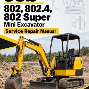 JCB 802, 802.4, 802 Super Mini Excavator Manual