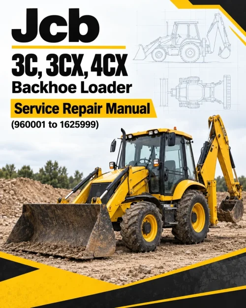 JCB 3C, 3CX, 4CX Backhoe Loader Service Repair Manual (960001 to 1625999) JCB 3C, 3CX, 4CX Backhoe Loader Service Repair Manual (960001 to 1625999)