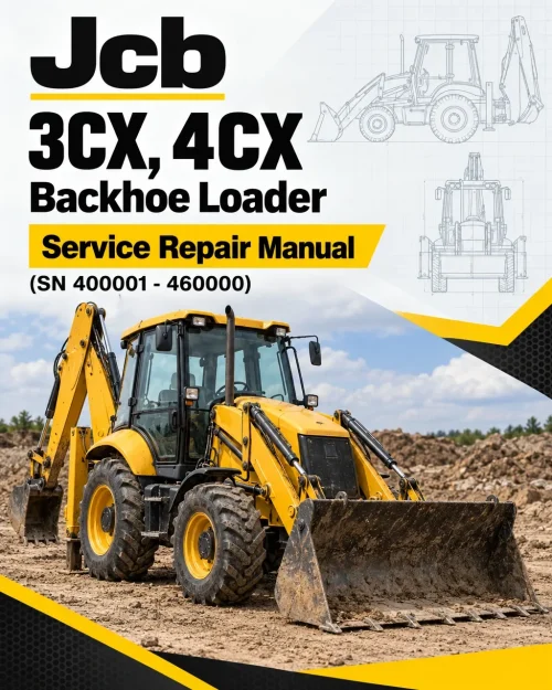 JCB 3CX, 4CX Backhoe Loader Service Repair Manual (SN 400001 - 460000) JCB 3CX, 4CX Backhoe Loader Service Repair Manual (SN 400001 - 460000)