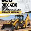 JCB 3DX, 4DX India Backhoe Loader Service Manual JCB 3DX, 4DX India Backhoe Loader Service Manual