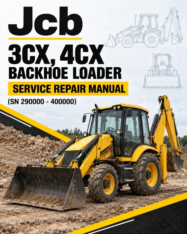 JCB 3CX, 4CX Backhoe Loader Service Repair Manual (SN 290000 - 400000) JCB 3CX, 4CX Backhoe Loader Service Repair Manual (SN 290000 - 400000)