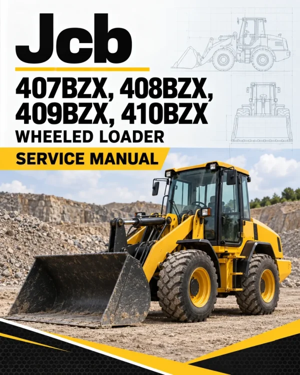 JCB 407BZX, 408BZX, 409BZX, 410BZX Wheeled Loader Service Manual