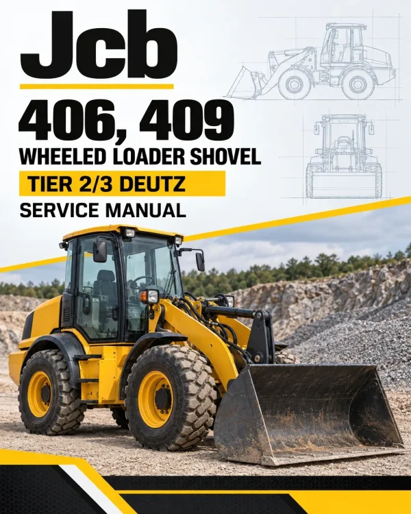 JCB 406, 409 Wheeled Loader Shovel Tier 2/3 Deutz Service Manual JCB 406, 409 Wheeled Loader Shovel Tier 2/3 Deutz Service Manual