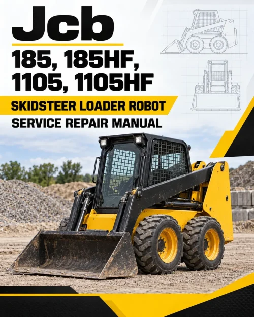 JCB 185, 185HF, 1105, 1105HF Skidsteer Loader Robot Service Manual JCB 185, 185HF, 1105, 1105HF Skidsteer Loader Robot Service Manual