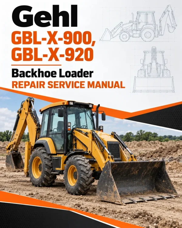 Gehl GBL-X-900, GBL-X-920 Backhoe Loader Repair Service Manual Gehl GBL-X-900, GBL-X-920 Backhoe Loader Repair Service Manual