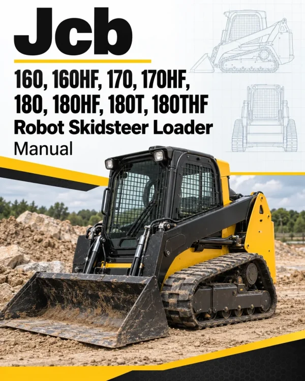 JCB 160, 160HF, 170, 170HF, 180, 180HF, 180T, 180THF Robot Skidsteer Loader Manual JCB 160, 160HF, 170, 170HF, 180, 180HF, 180T, 180THF Robot Skidsteer Loader Manual
