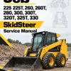 JCB 225 225T, 260, 260T, 280, 300, 300T, 320T, 325T, 330 SkidSteer Service Manual JCB 225 225T, 260, 260T, 280, 300, 300T, 320T, 325T, 330 SkidSteer Service Manual