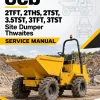 JCB 2TFT, 2THS, 2TST, 3.5TST, 3TFT, 3TST Site Dumper Thwaites Service Manual